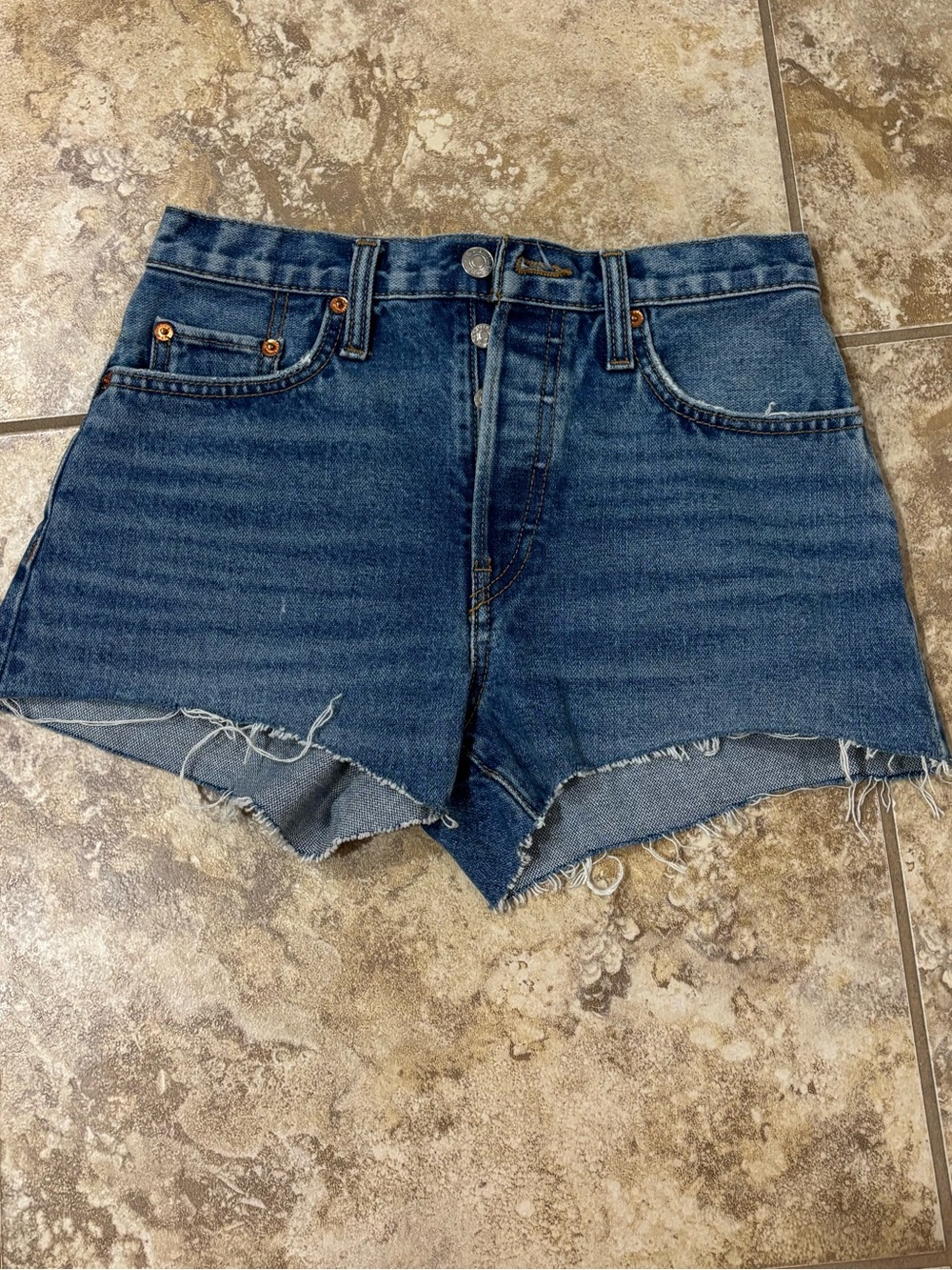 Redone Jean Shorts